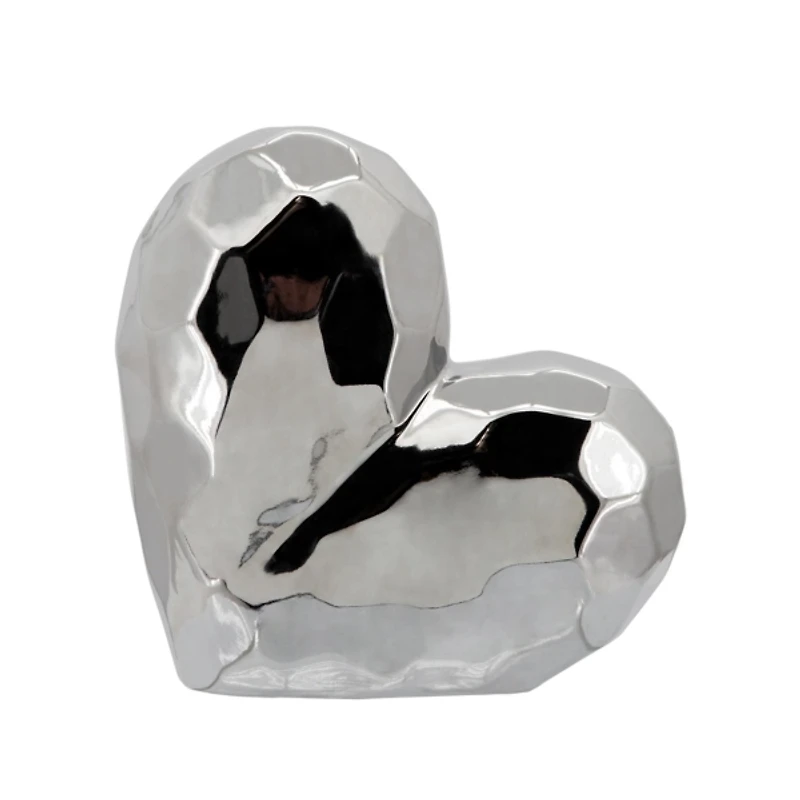 Silver Heart Figurine