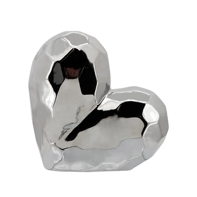 Silver Heart Figurine