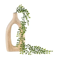 Natural Wood Cut Out Vase