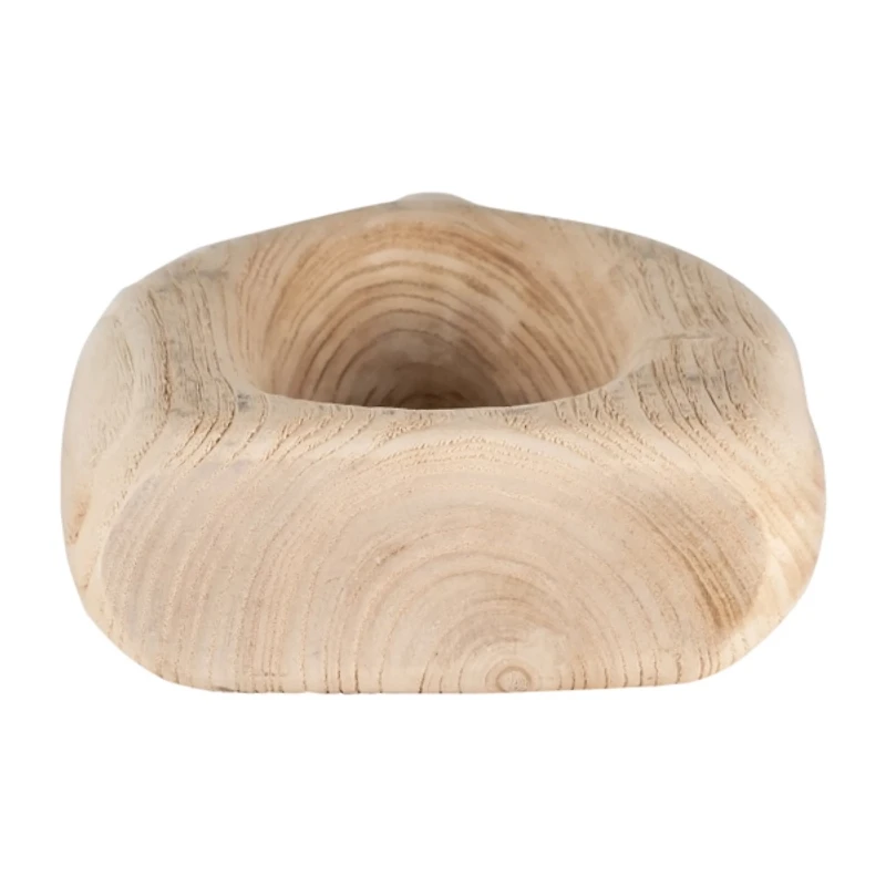 Natural Wood Cut Out Vase