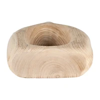 Natural Wood Cut Out Vase