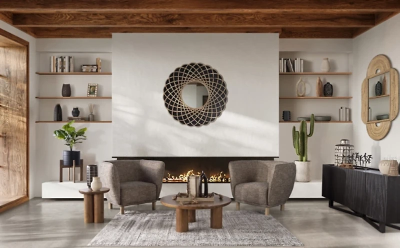 Natural Wood Cut Out Vase