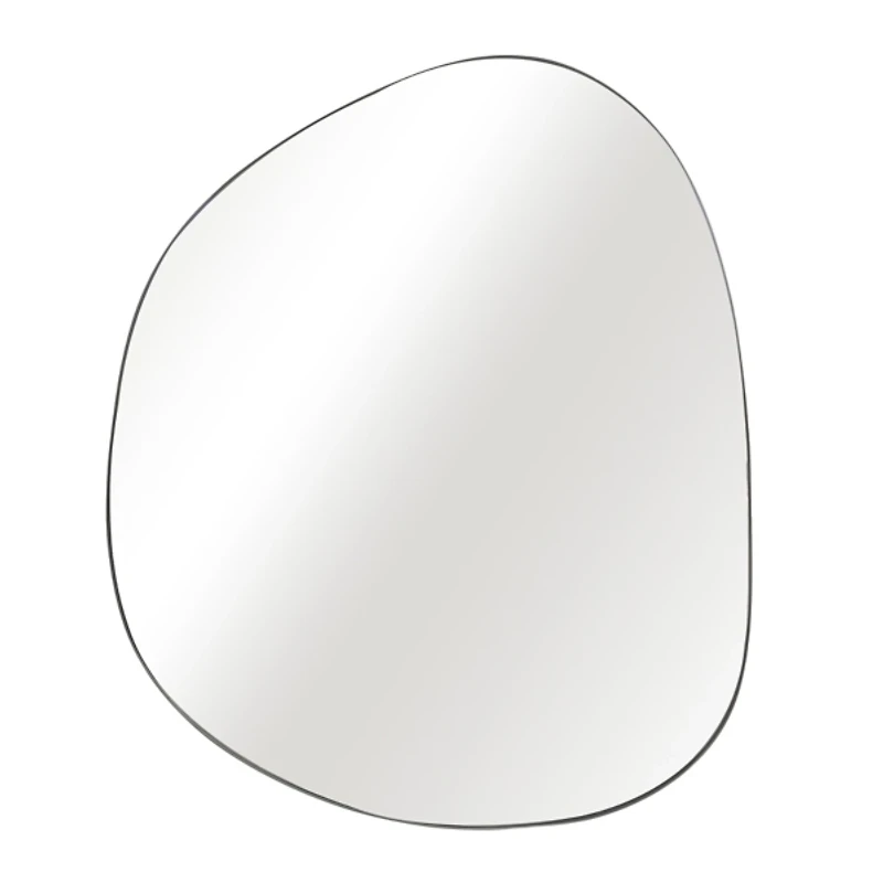 Black Organic Shape Wall Mirror