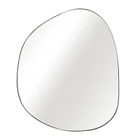 Black Organic Shape Wall Mirror