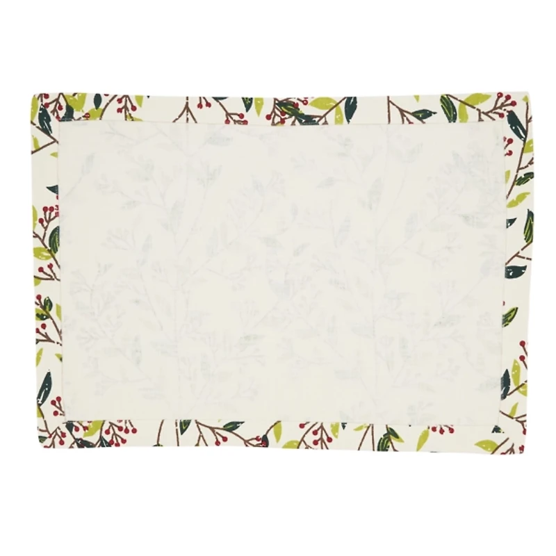 Red Berry Delight Cotton Placemats, Set of 4