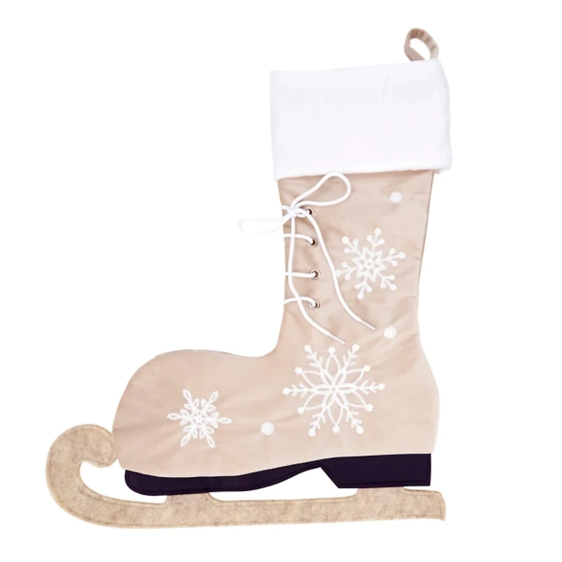 Tan Winter Skate Stocking