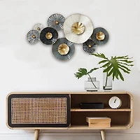 Gray Dimensional Lily Pads Wall Plaque