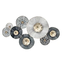 Gray Dimensional Lily Pads Wall Plaque
