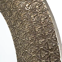 Round Bronze Woven Texture Wall Mirror