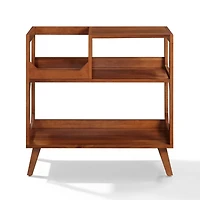 Asheville Walnut Record Player Stand, 32.5 in.