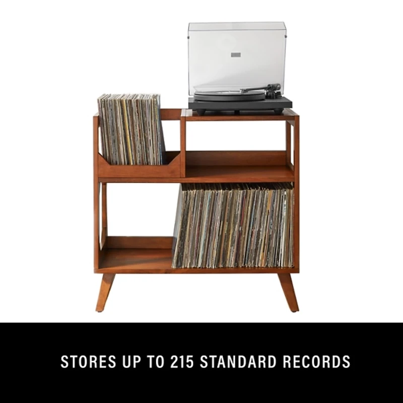 Asheville Walnut Record Player Stand, 32.5 in.