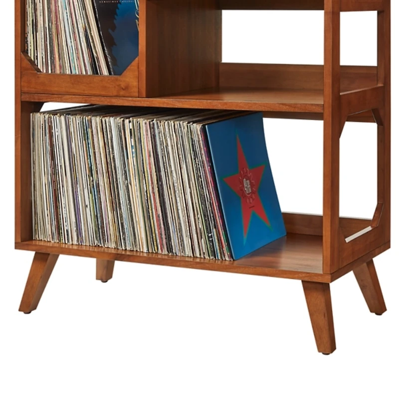Asheville Walnut Record Player Stand, 32.5 in.