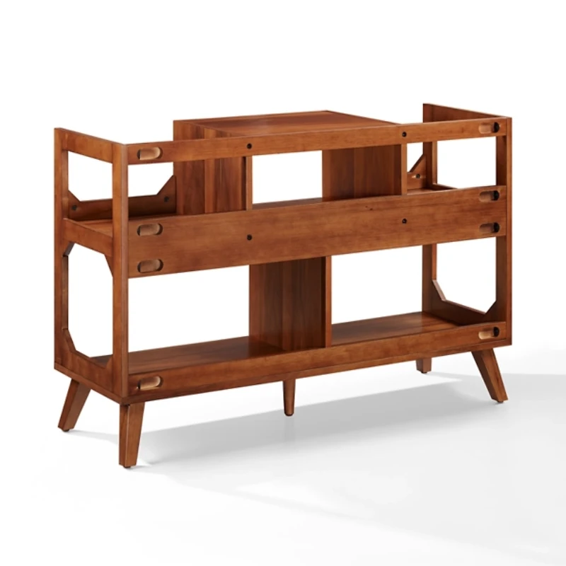 Asheville Walnut Record Player Stand, 47 in.