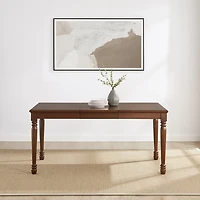 Cherry Wood Shelby Adjustable Dining Table