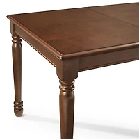 Cherry Wood Shelby Adjustable Dining Table