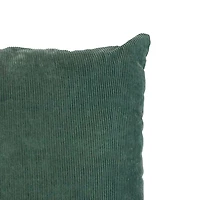 Emerald Velvet Corduroy Throw Pillow