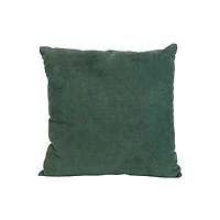 Emerald Velvet Corduroy Throw Pillow