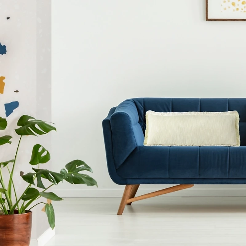 Lemonade Handwoven Appen Lumbar Pillow