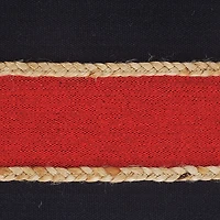 Red & Navy Nautical Rope Throw Pillow, 24x24