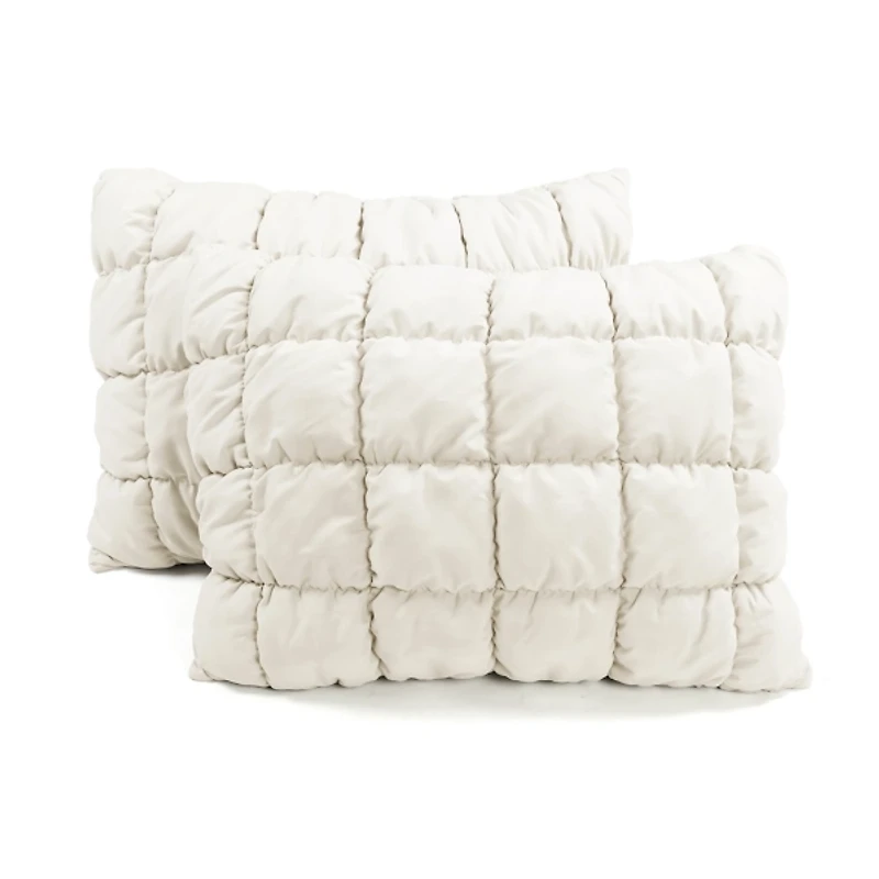 White Puff 3-pc. Full/Queen Comforter Set