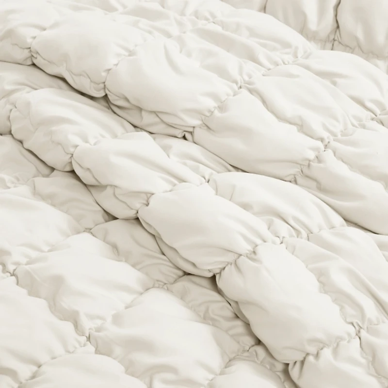 White Puff 3-pc. Full/Queen Comforter Set
