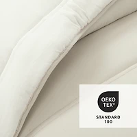 White & Tan Reversible 3-pc. King Comforter Set