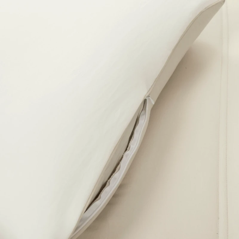 White & Tan Reversible 3-pc. King Comforter Set