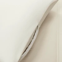 White & Tan Reversible 3-pc. King Comforter Set