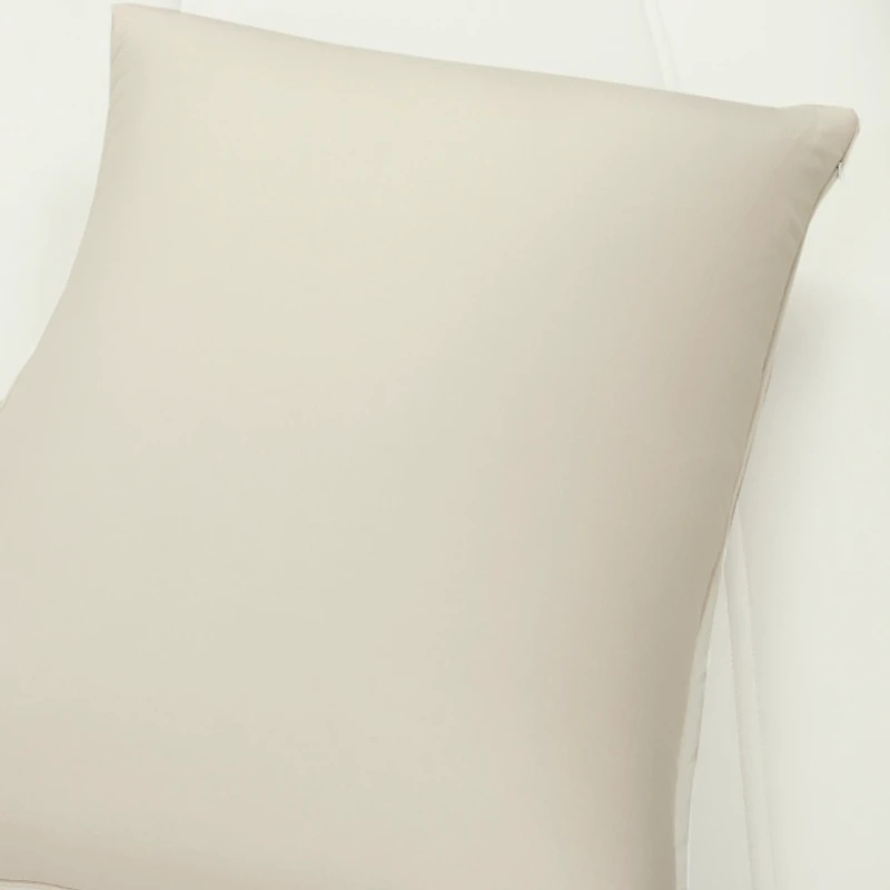 White & Tan Reversible 3-pc. King Comforter Set