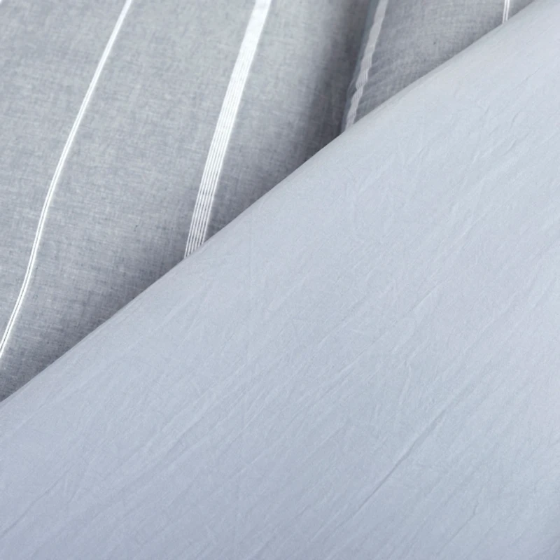 Blue Classic Stripe 3-pc. Full/Queen Comforter Set