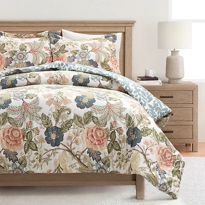 Floral Sydney Reversible 3-pc. Queen Comforter Set