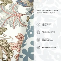 Floral Sydney Reversible 3-pc. Queen Comforter Set