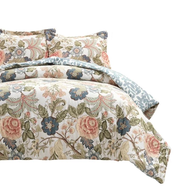 Floral Sydney Reversible 3-pc. Queen Comforter Set