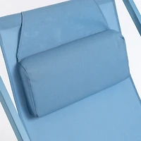 Powder Blue Slingback Outdoor Chair