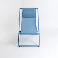 Powder Blue Slingback Outdoor Chair