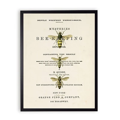 Vintage Bee Keeping Framed Art Print
