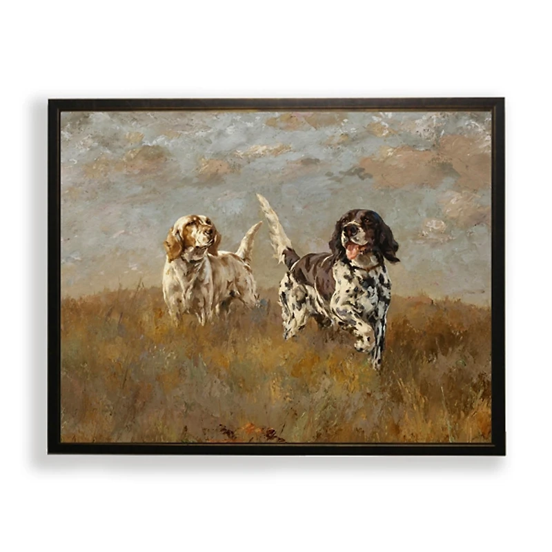 Hunting Dogs Framed Art Print
