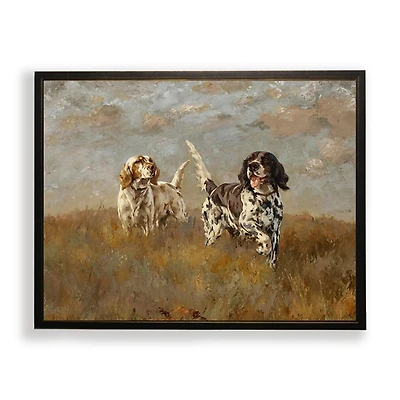 Hunting Dogs Framed Art Print