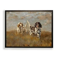 Hunting Dogs Framed Art Print