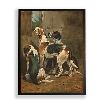 Hound Dogs Framed Art Print