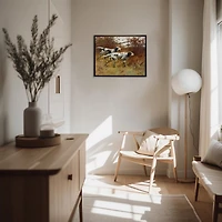 Black Pointer Dogs Framed Art Print