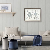 Starfish Collage Bronze Framed Art Print