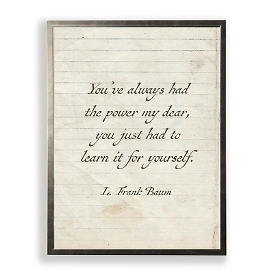 Always Had The Power Wall Plaque