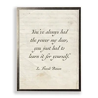 Always Had The Power Wall Plaque