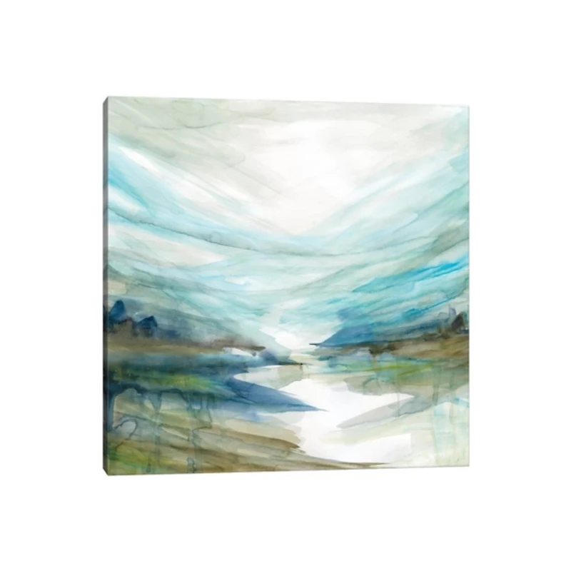 Soft River Reflection Canvas Art Print