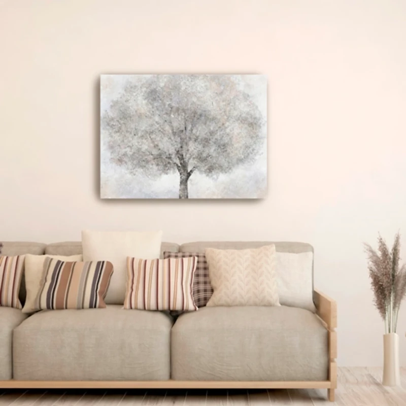White Tree Blossoms Canvas Art Print, 40x30 in.