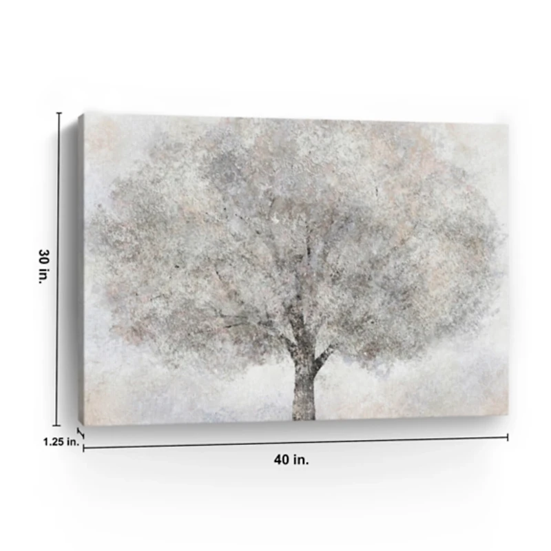 White Tree Blossoms Canvas Art Print, 40x30 in.