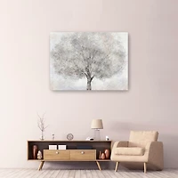 White Tree Blossoms Canvas Art Print, 48x36 in.