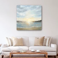 Coastal Sunset Canvas Art Print, 40x40 in.