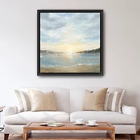 Coastal Sunset Framed Canvas Art Print, 40x40 in.